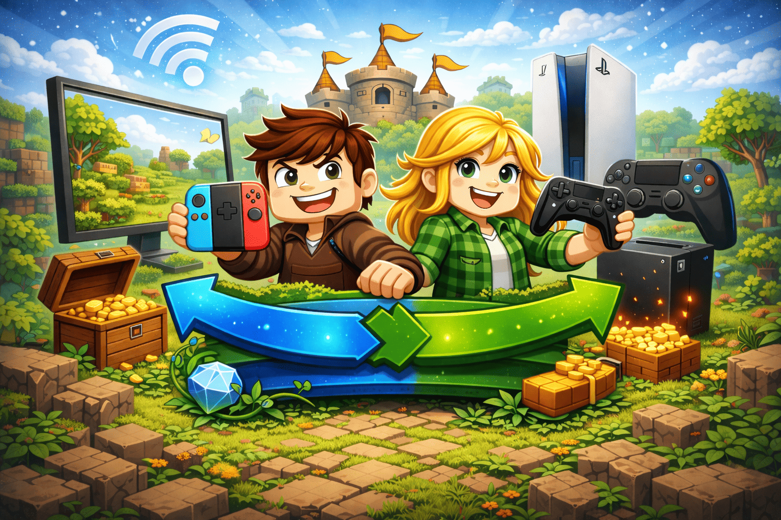 Best Crossplay Minecraft Servers - Java & Bedrock Compatible